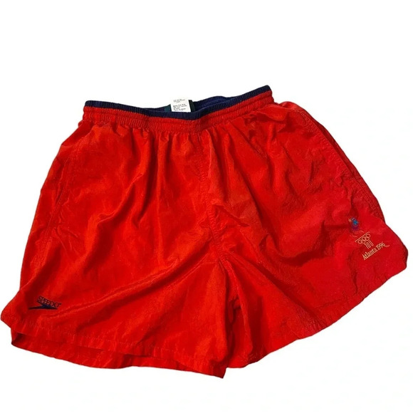 Vintage Speedo Olympic Collection Atlanta 1996 USA Swim Trunks - Picture 2 of 6